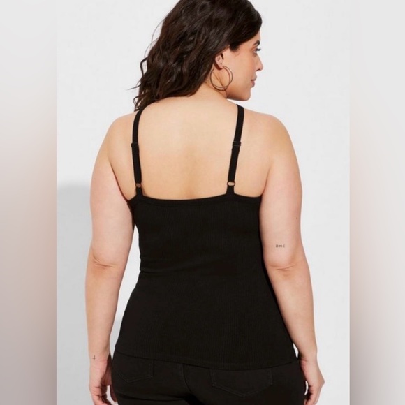 Torrid Black Everyday Ribbed Strappy Halter Tank Top / Size 2 🖤 - Picture 16 of 16